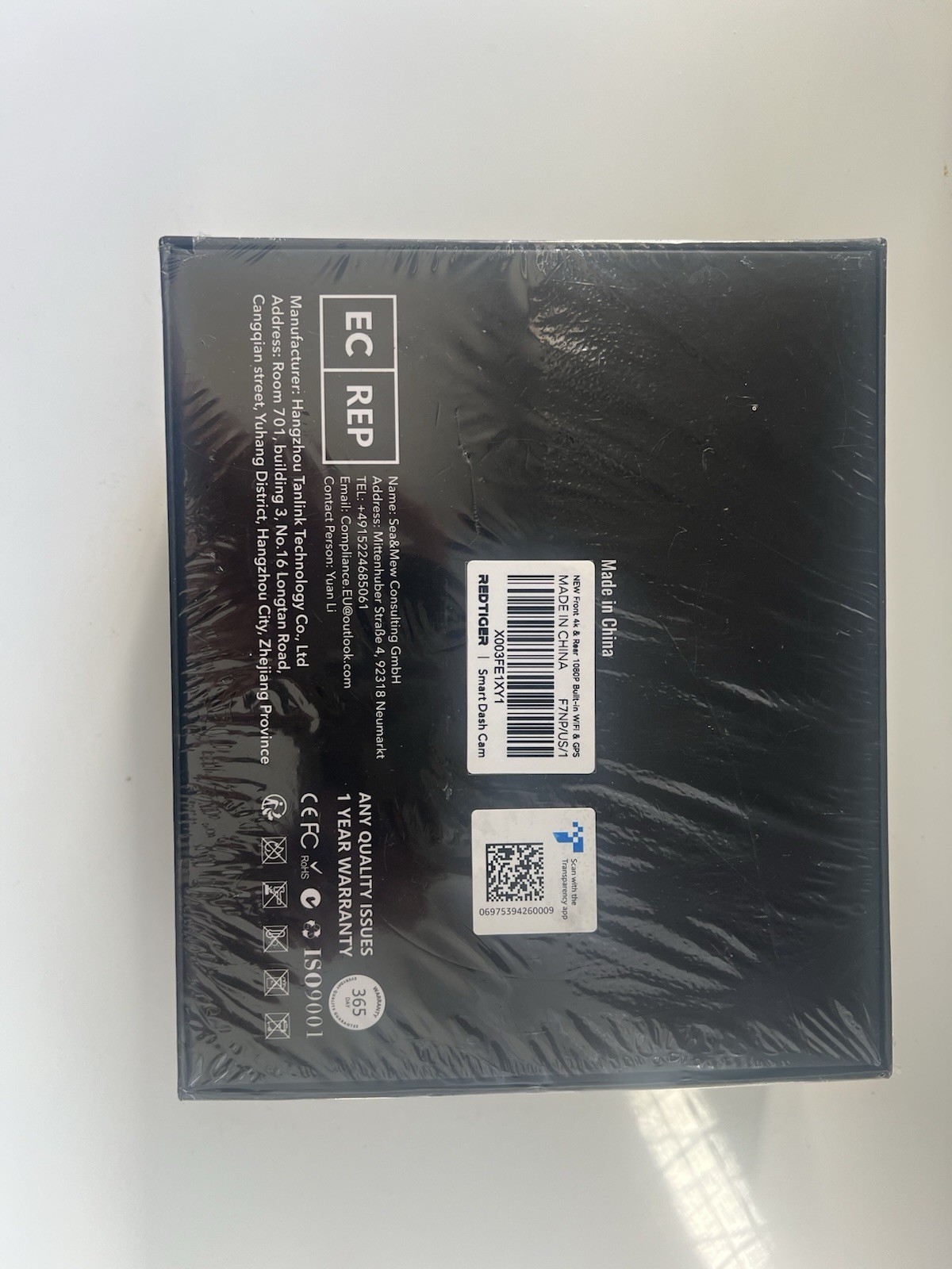 Red Tiger F7NP 4K Ultra Clear WIFI & APP Control GPS Tracking Cam, New, Sealed