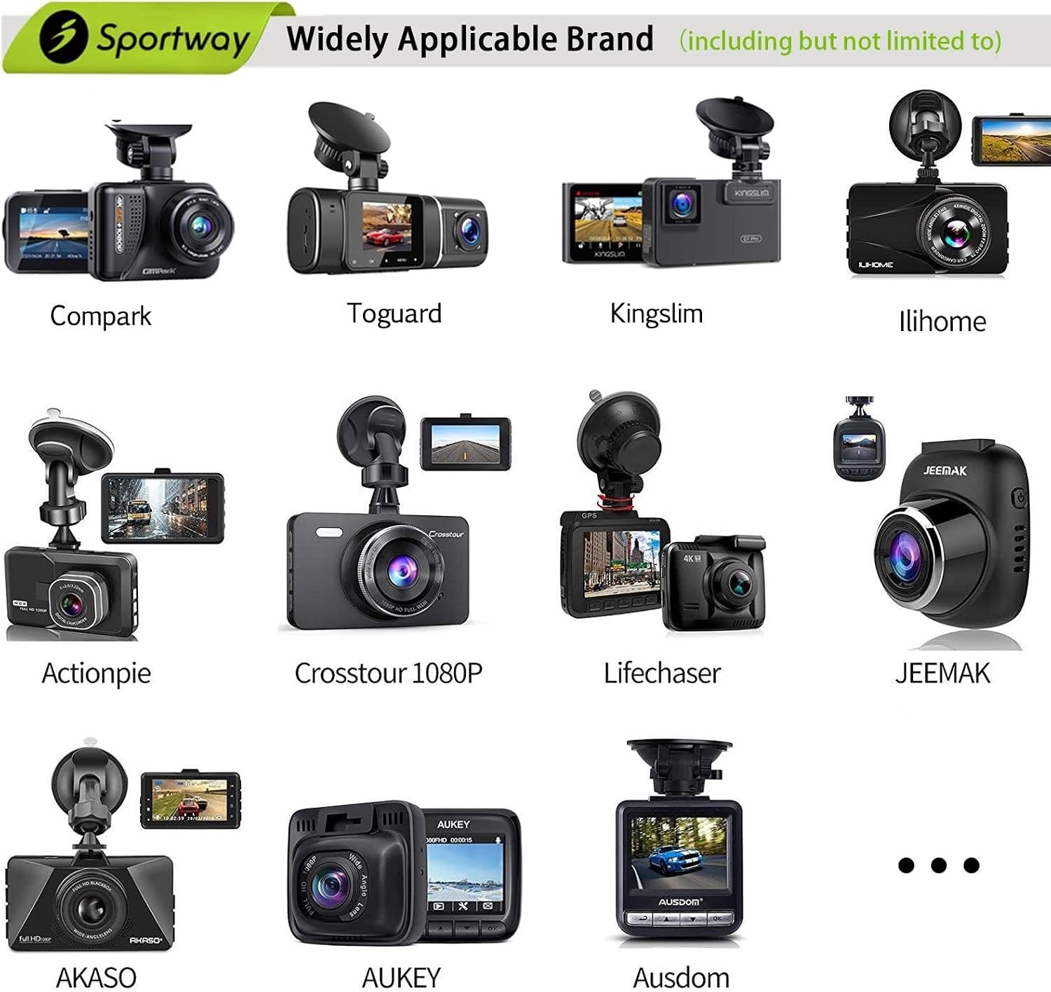 Dash Cam Mirror Mount Kit Fits Rove Apeman Chortau Roav