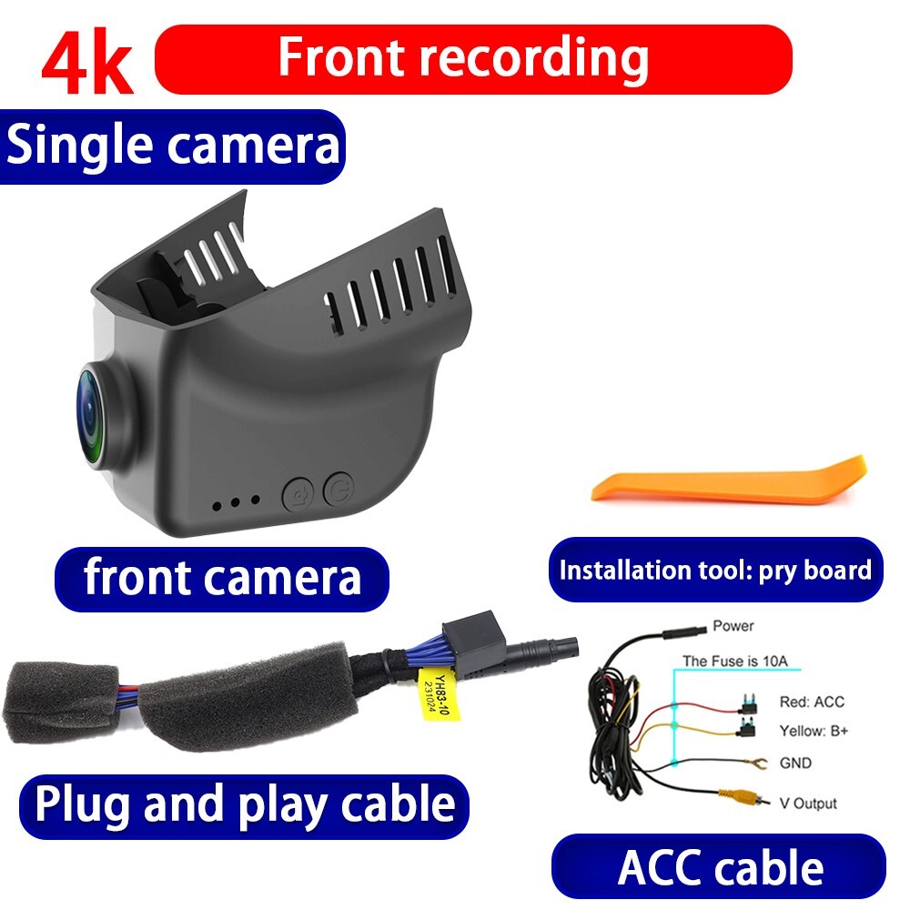 Plug and Play 4K Wifi Car DVR Dash Cam Camera for Cadillac ATS V ATS-V 2012-2019
