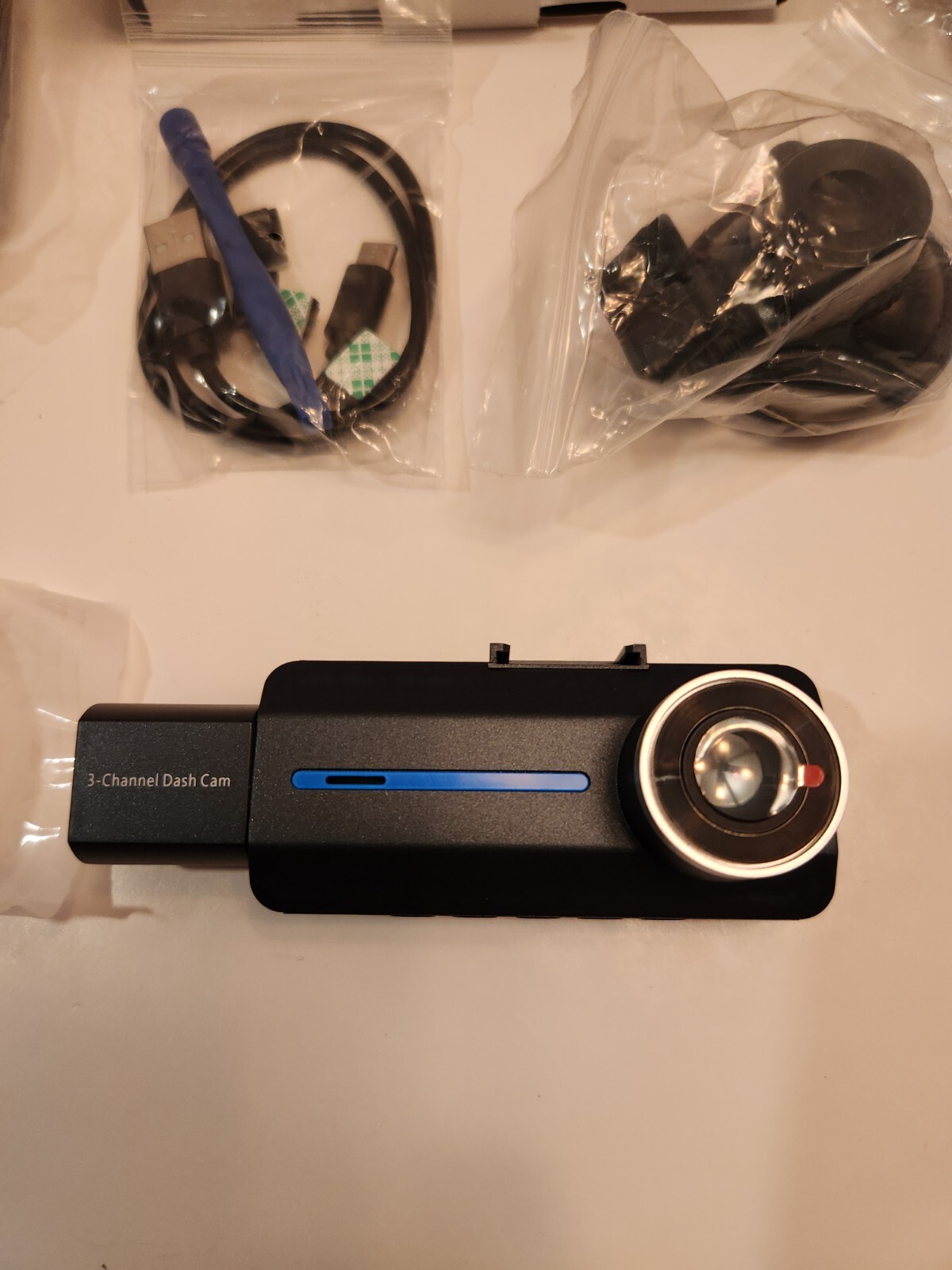 Baeasu 3 Channel 2.5K Dash Cam 1440P NEW OPEN BOX