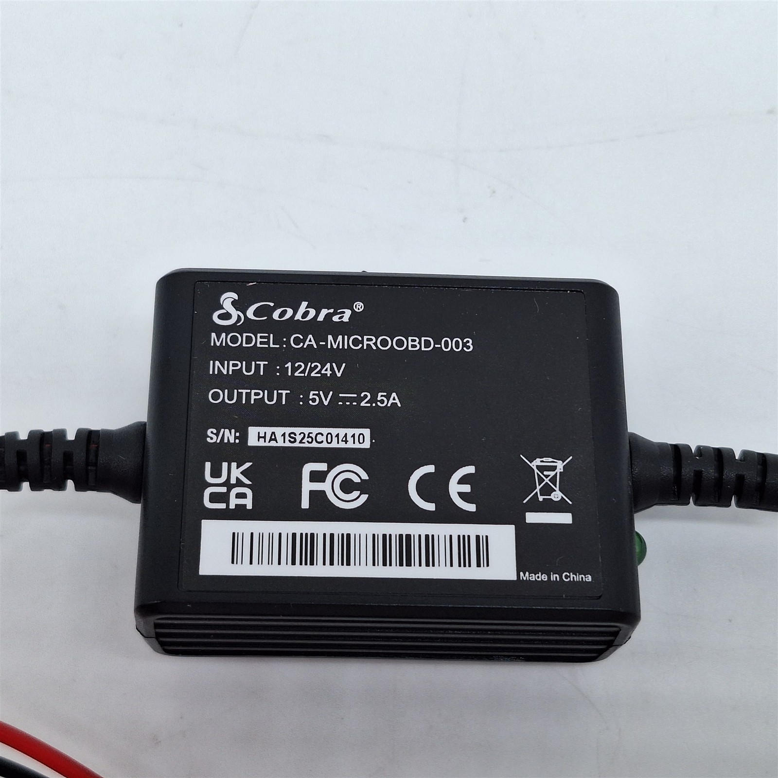 Cobra 2.5A DIY Hardwire Kit Designed for Cobra and Drive HD Products