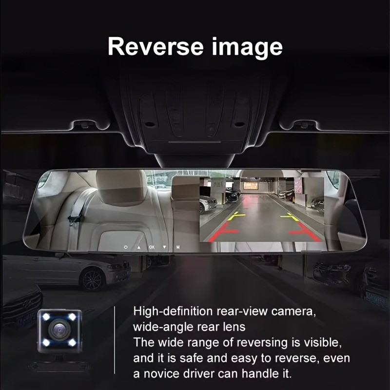 Dash Cam 1080p Car Dual Lens Front/Rear/Inside Video Recorder Camera G-sensor US