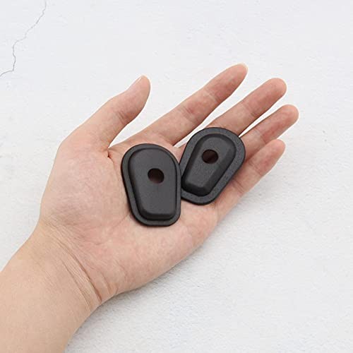 Front Rear Motorcycle Turn Signal Indicator Adapter Spacers Black 8pcs