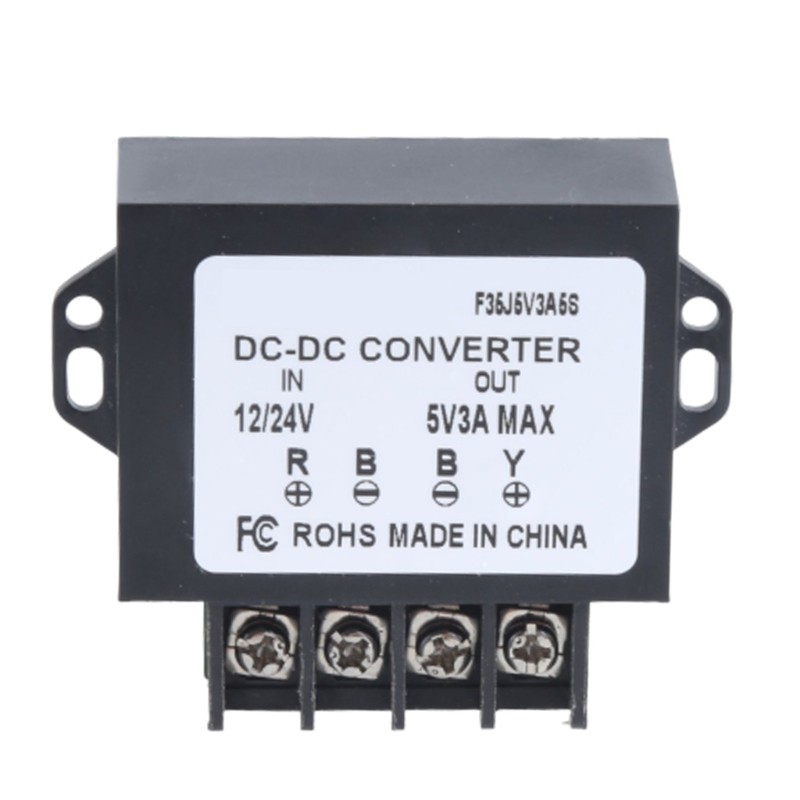 DC12~24V to 5V 3A Converter Module 15W Car Power Adapter for 5V Fan Toy
