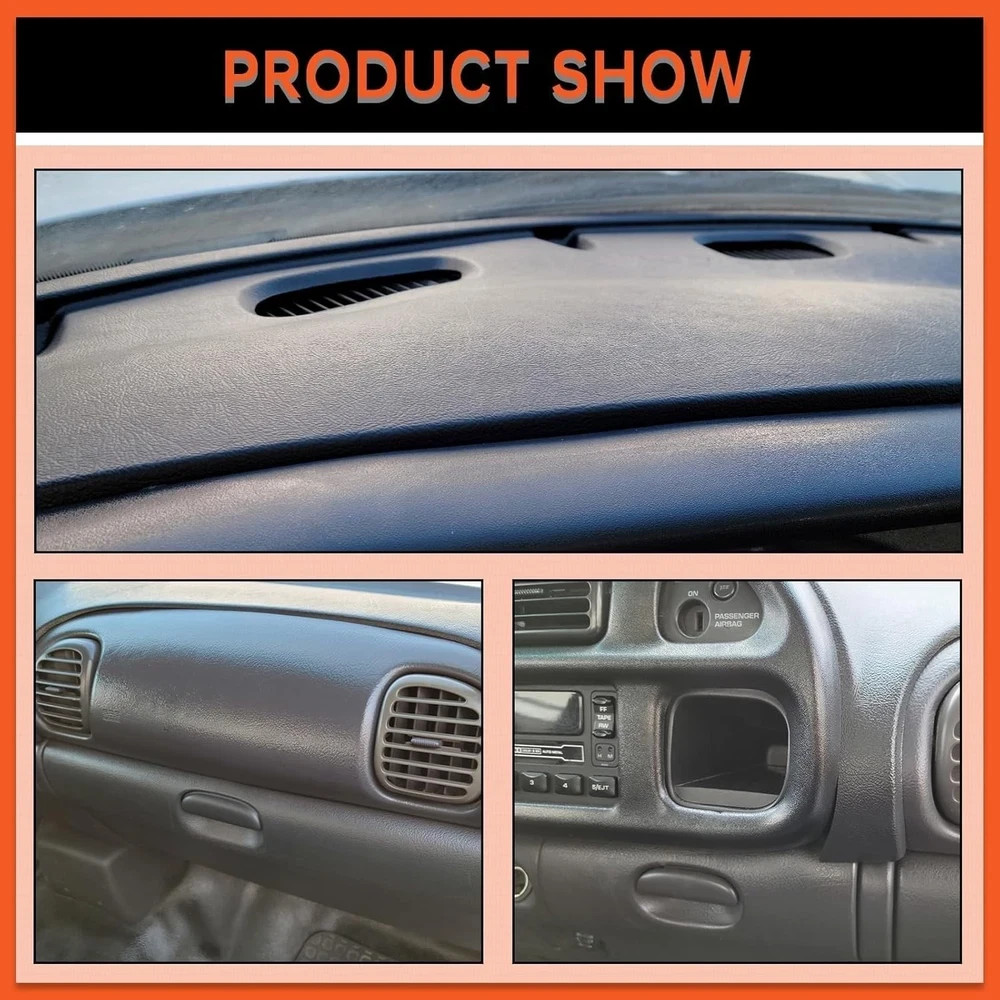Dash & Bezel Cover Compatible with 1998-2002 Dodge Ram 1500 2500 3500 Trucks NEW