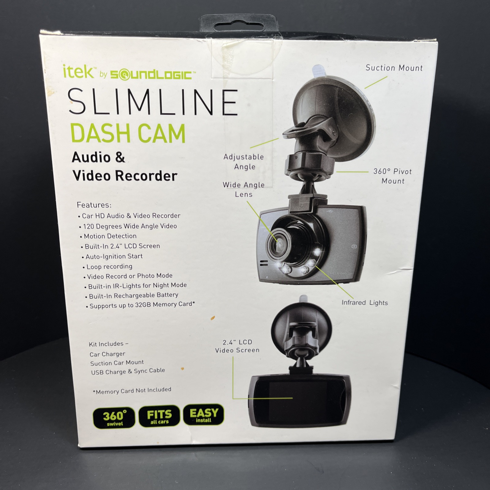 itek by Soundlogic Slimline Dash Cam