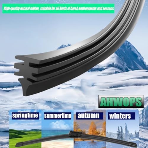 3 Front & Rear Wiper Blades for Mercedes-Benz GLC 300 16-21/GLC63 AMG