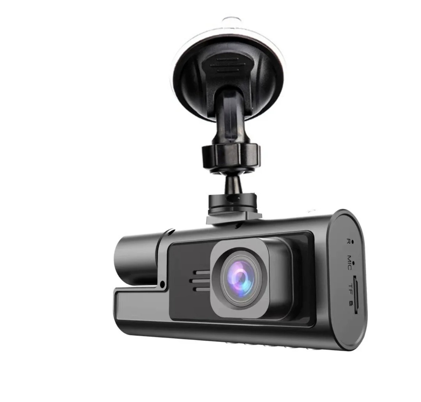 1080P 3 Channel Dash Cam Front and Rear Cabin Recording, 2.0″ IPS Screen Cama…