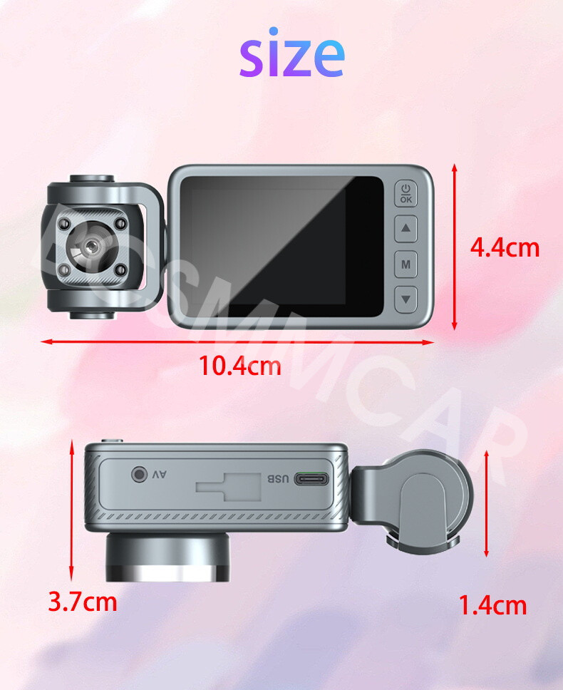 Car 4K Ultrahd WIFI Dash Cam Camera Video Recorder Parking Monitoring G-Sensor