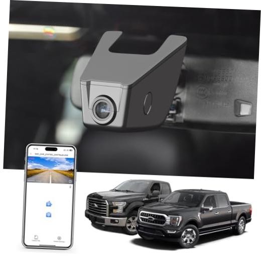 4K Dash Cam for Ford F150 2013-2017, F250 F350 F450 2015 Model B Front only