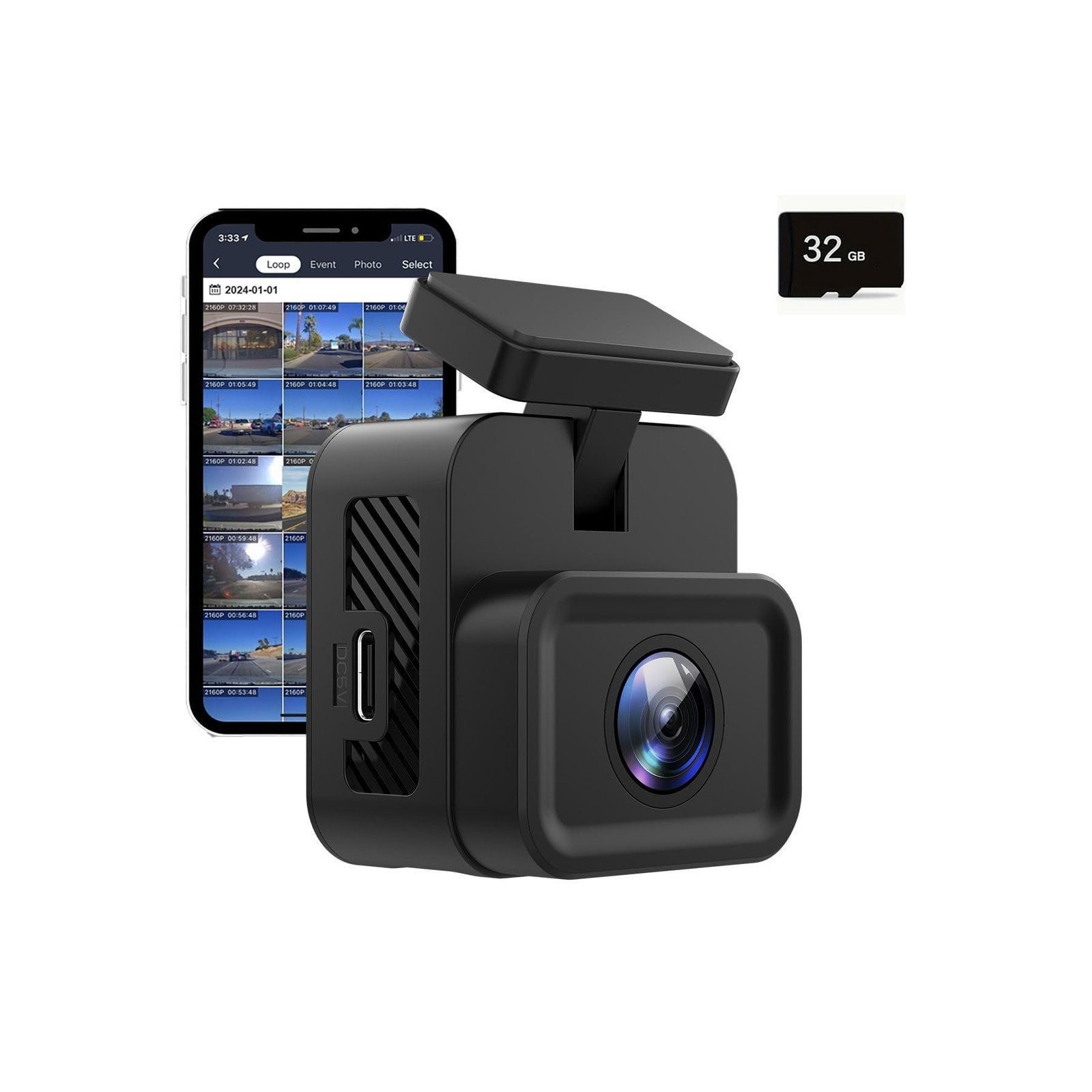 Orbit D131 Dash Camera 1080p video capture SD and microSD media support