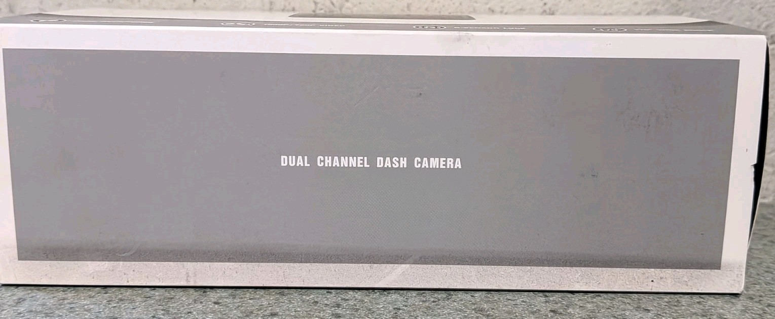 Dual Channel Dash Cam 1080P+720P DVR G-Sensor Loop Recording 170° Wide Angle