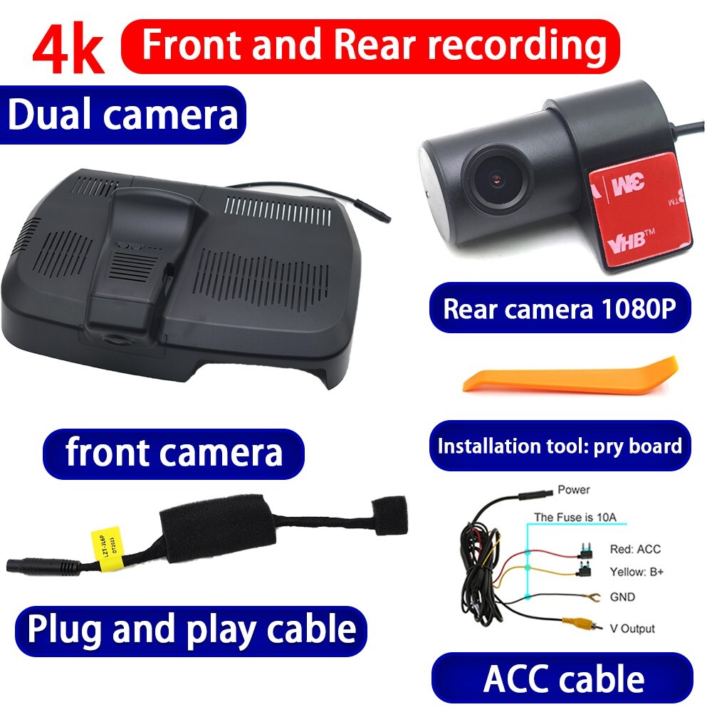 4K Wifi DVR Dash Cam Camera for Geely Preface Xingrui L HEV Facelift 2024 2025
