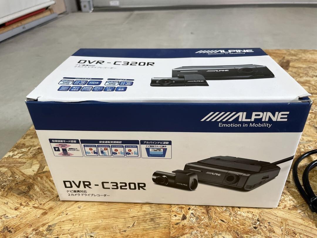 ALPINE DVR-C320R 2-Camera Drive Recorder Front and Rear HD Dash Cam Black JP