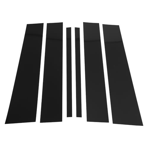6 Pcs Door Pillar Window Trim for Nissan Titan 2004-2015 Front Rear Left Black