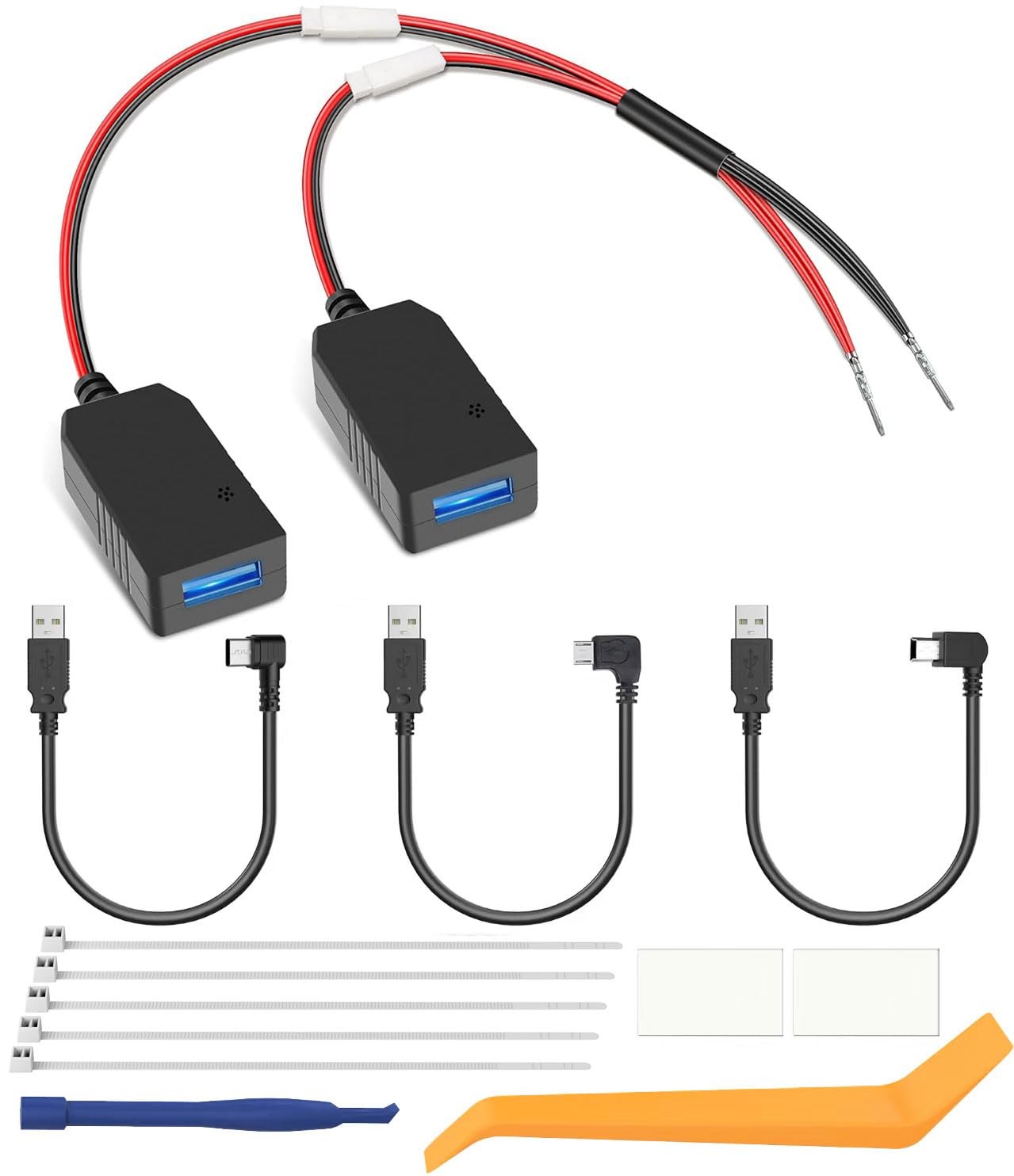 Dashcam Power Adapter,(Universal) Compatible with All Models,Dual DC Buck Con…