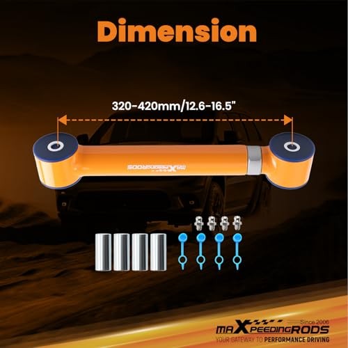 maXpeedingrods Adjustable 0-8″ Rear Upper Control Arms for Jeep Wrangler TJ