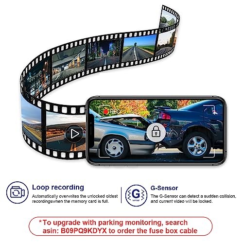 4K Dash Cam Suitable for Toyota Prius 2023-2026 & Prime Plug-in Front 4K Only