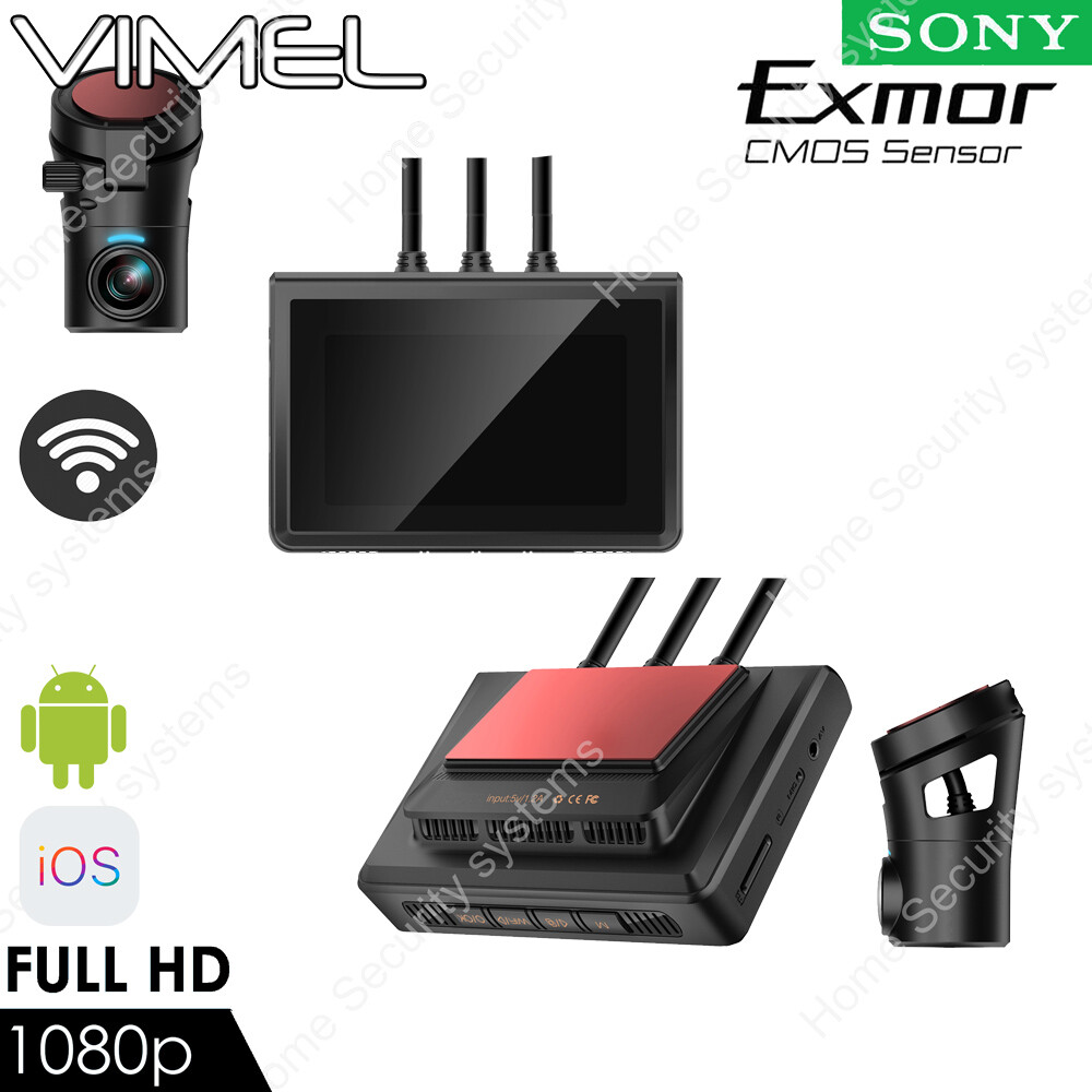 Dual Dash Camera WIFI Wireless Security Parking Mode OBD2 Super Capacitor K1S V2