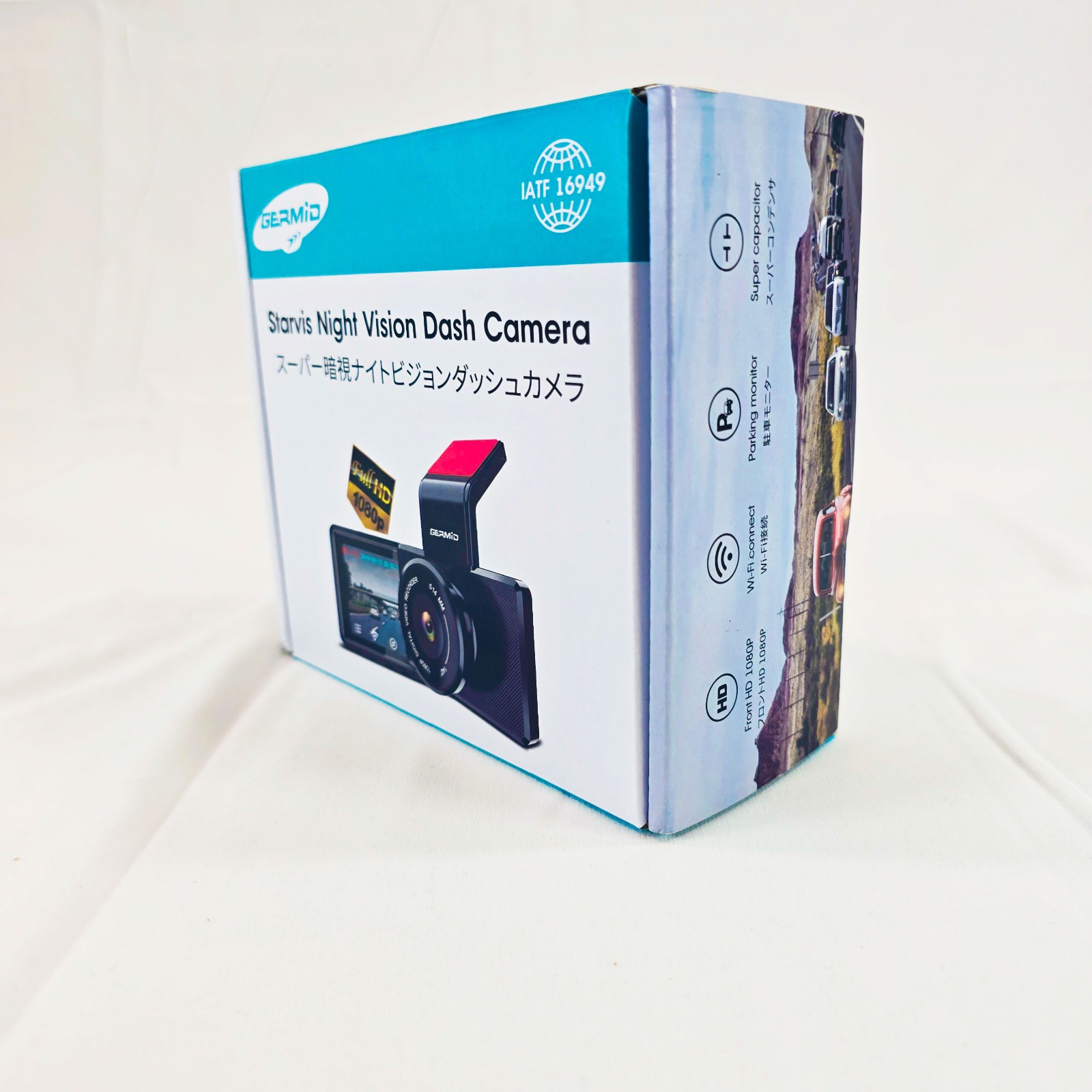 Germid Starvis Dual Dash Camera 1080P WiFi Night Vision Car DVR Front Rear Cam