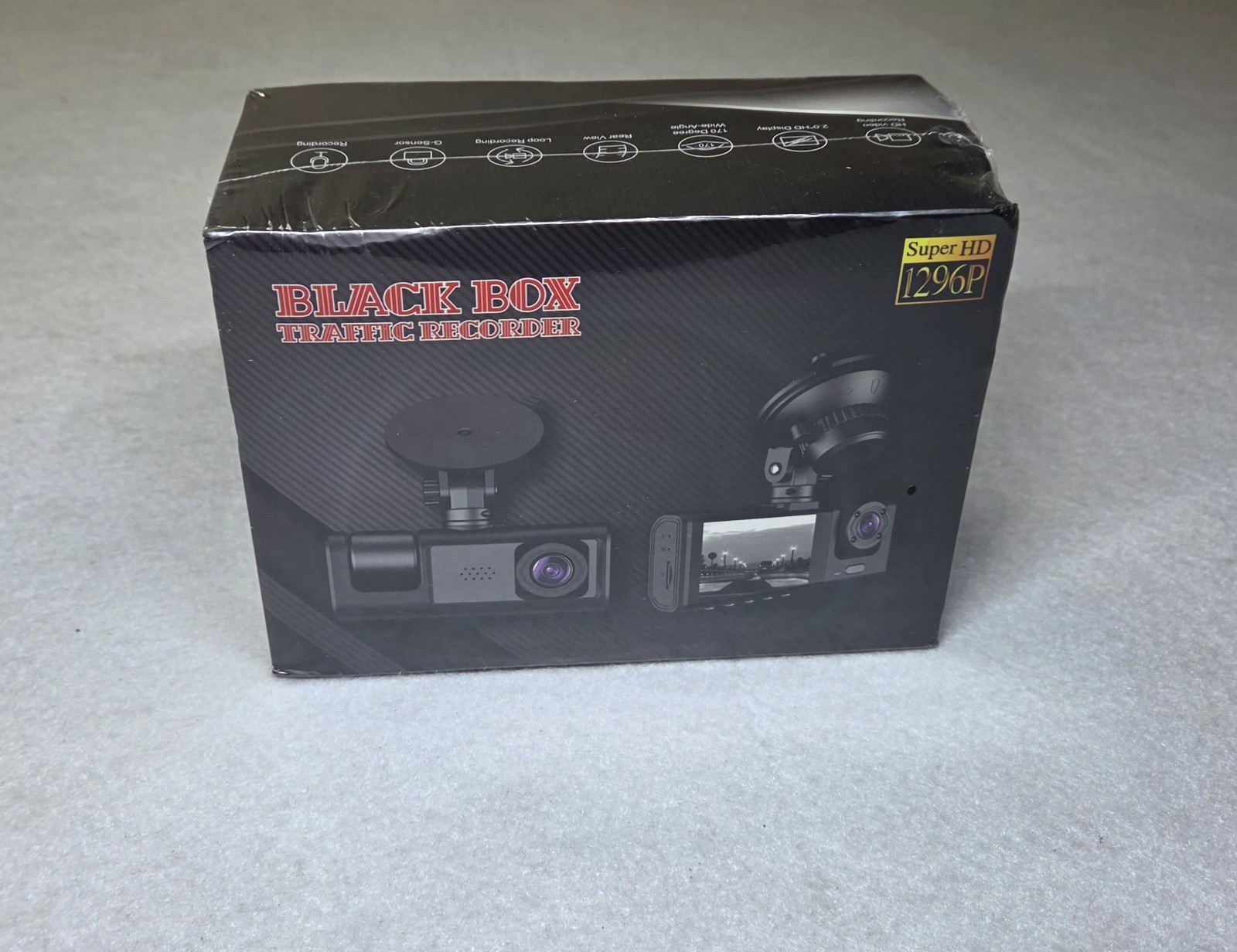 New HD Front Dash Cam/ Dual Channel/Loop Record/ Wide 170° View