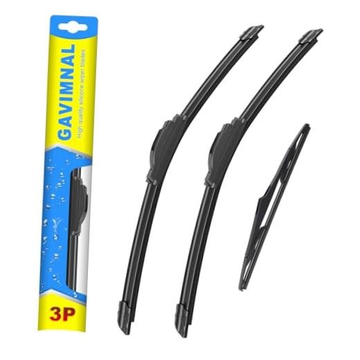 15″+15″+13″ Silicone Wiper Blades Replacement For Jeep Wrangler JK 2008-2018