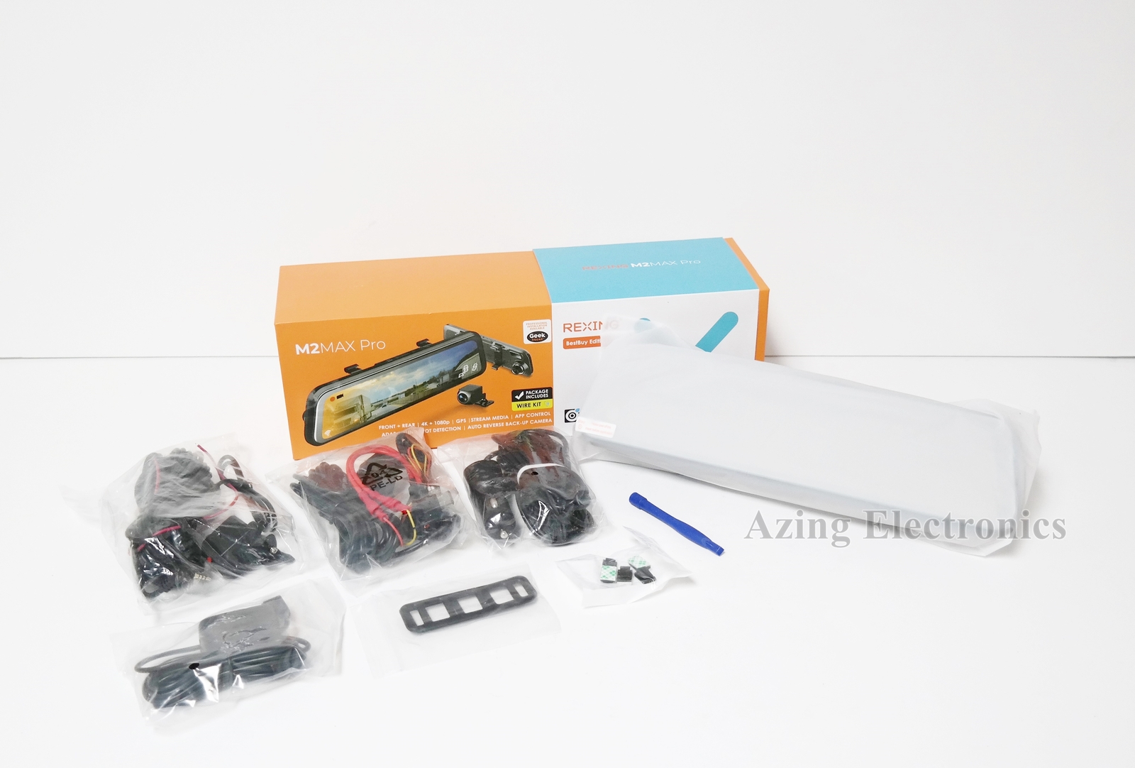 Rexing M2 Max Pro Front and Rear Mirror Dash Cam