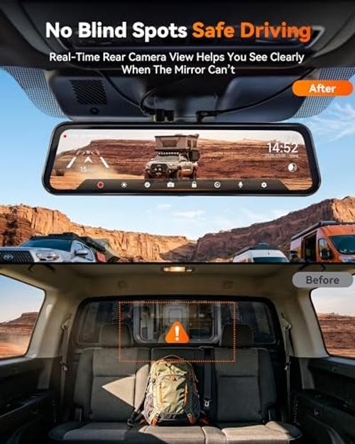 10ft (3m) 6-Pin Rear Camera Extension Cable, Weather-Sealed IP67 Connector,