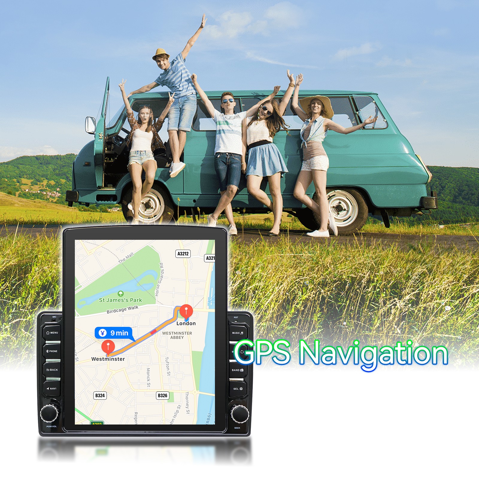 Toyota Sienna 2004-2010 9.7″ Android 13 CarPlay GPS Radio Stereo Nav System