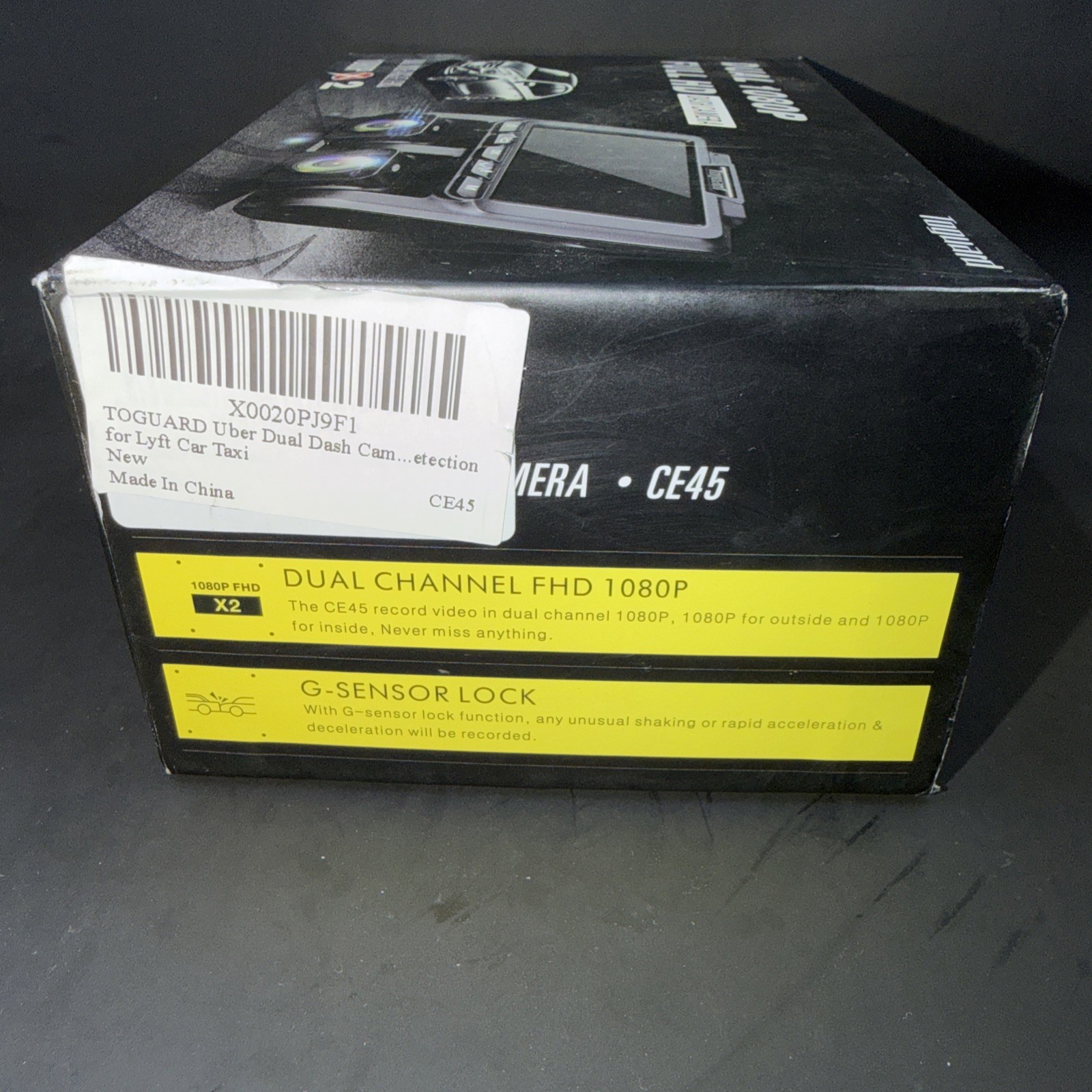 Dual 1080P Full HD Dash Camera Dual Wide Angle Lens Front & Rear Cam -Never used