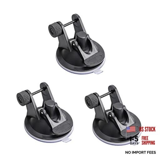 3 Pack Dash Cam Suction Mount Holder Without Rotating Joints Adapter Car GPS