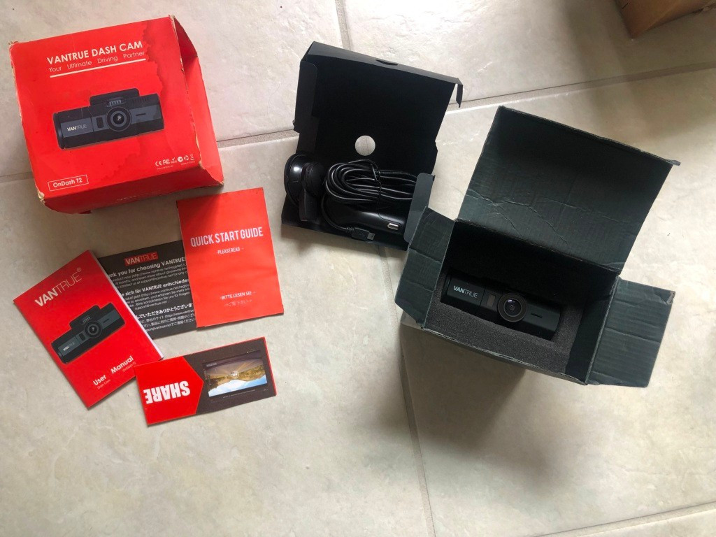 Vantrue Dash Cam – Model OnDash T2 for Uber drivers (Never Used!)