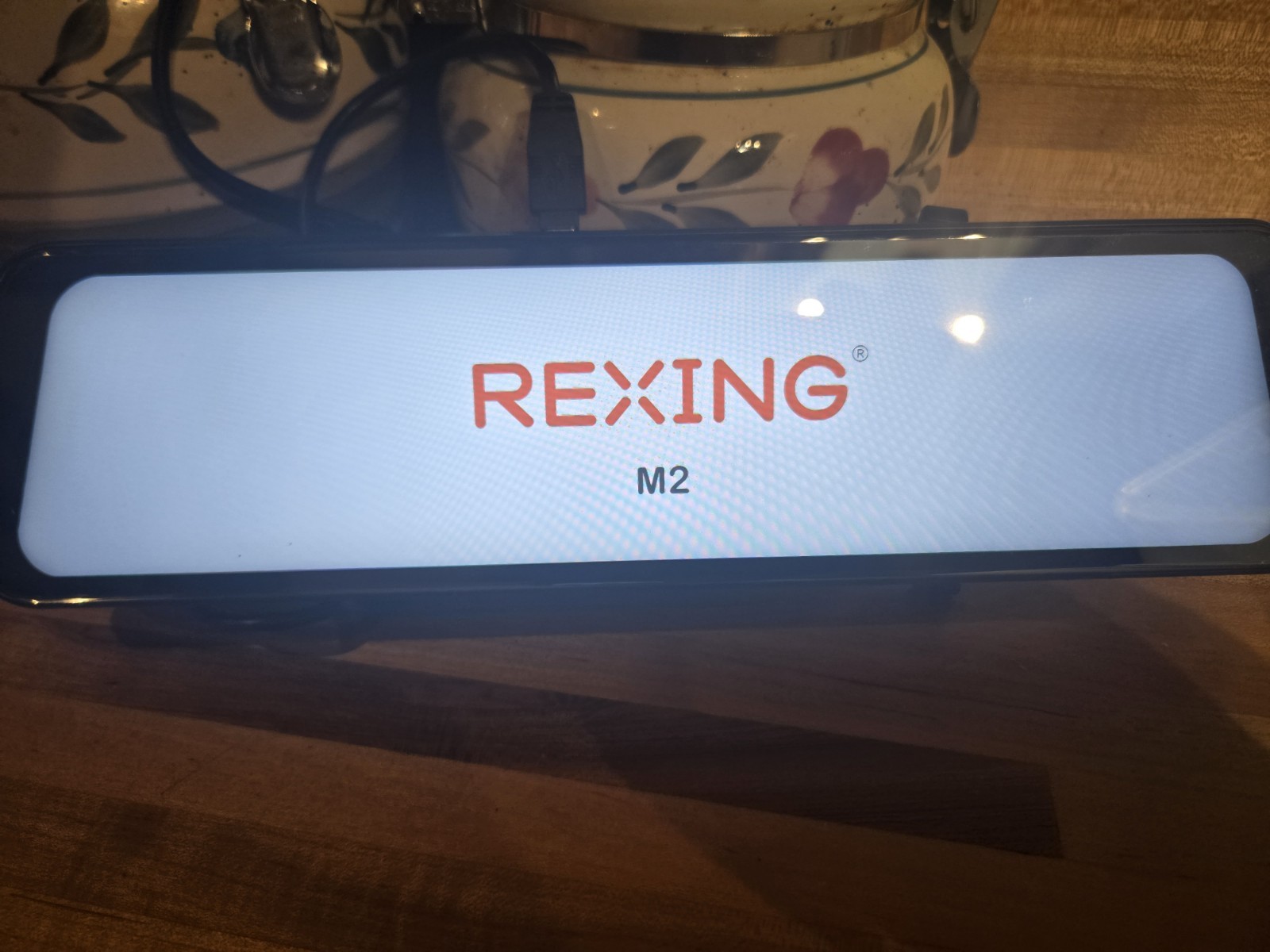 Rexing – M2 2K Front and Rear Mirror Dash Cam with Smart BSD ADAS GPS – Black
