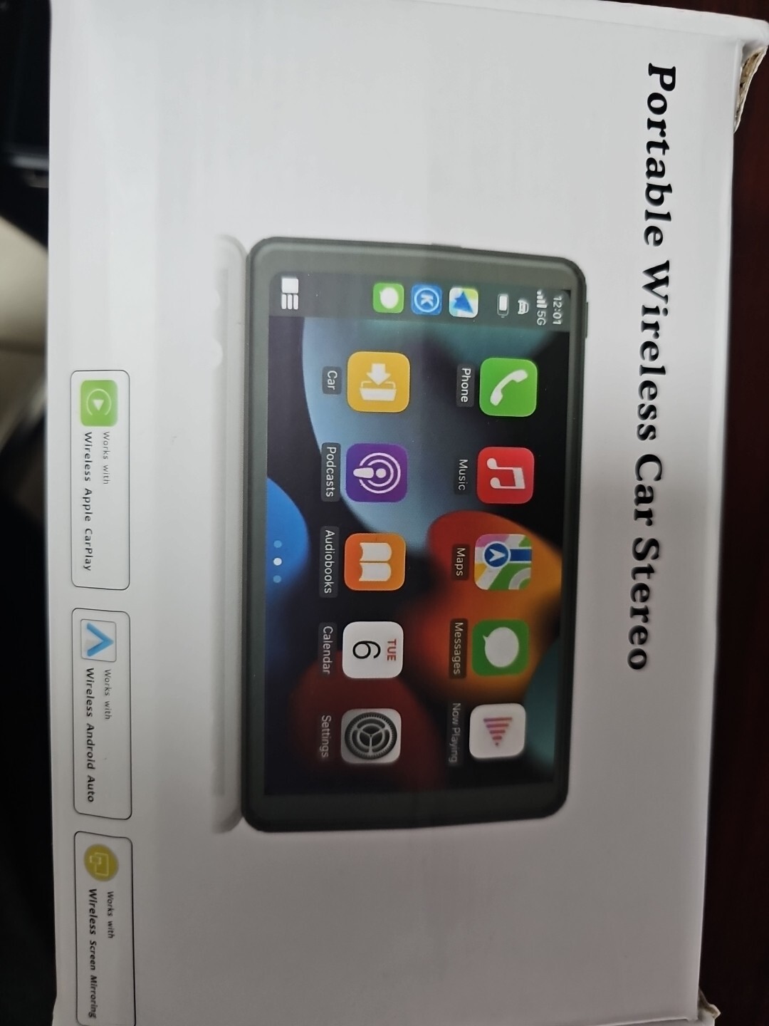 7 Inch Portable Car Stereo Wireless Apple CarPlay Android Auto Multimedia Player