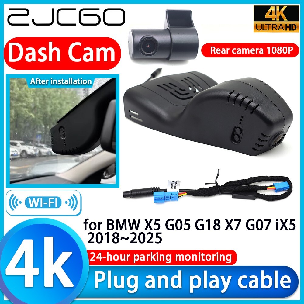 4K 2160P Car DVR Wifi Dash Cam Camera for BMW X5 G05 G18 X7 G07 iX5 2018~2025