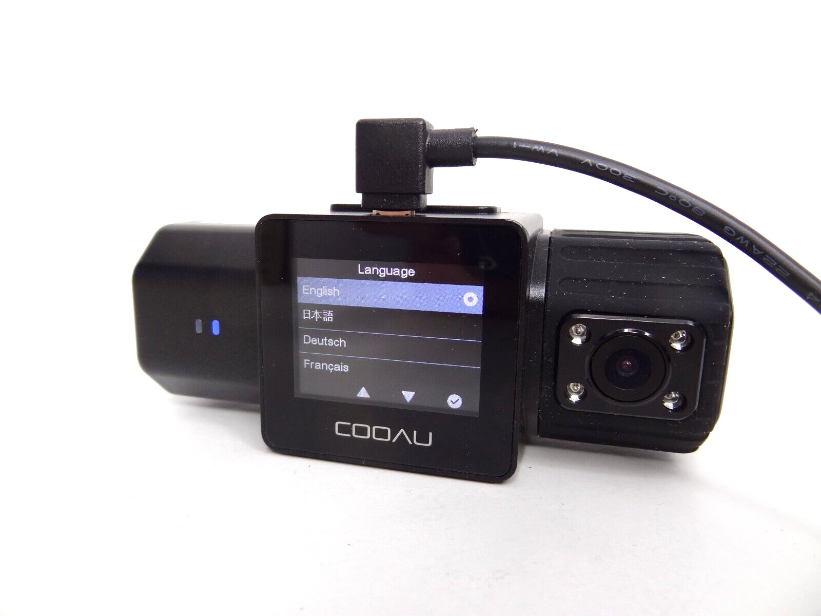 COOAU D20 Dual Dash Cam /2.5K+ 1080P/GPS/WiFi Ideal for UBER, Taxi Drivers