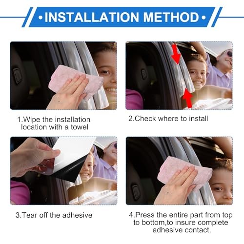 6 Pcs Door Pillar Window Trim for Cadillac ATS 2013-2015 Silver Tone Front