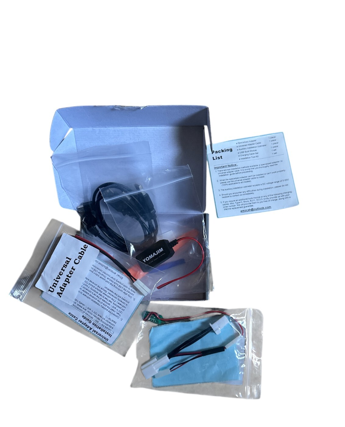 Dashcam Power Adapter – (10-pin Type B) – Premium High Quality Connectors