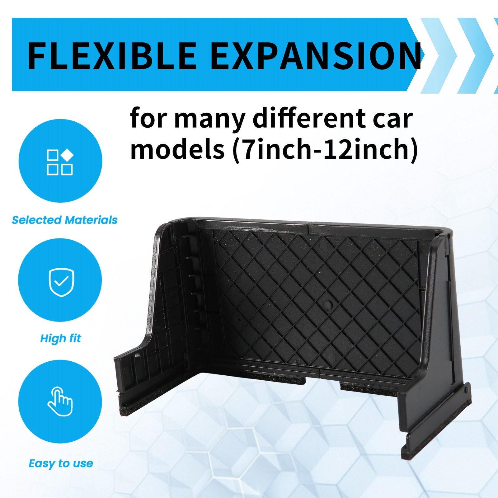 7-12 Inch Auto Accessories Display Screen Visor Car Navigation Sun Shade4947