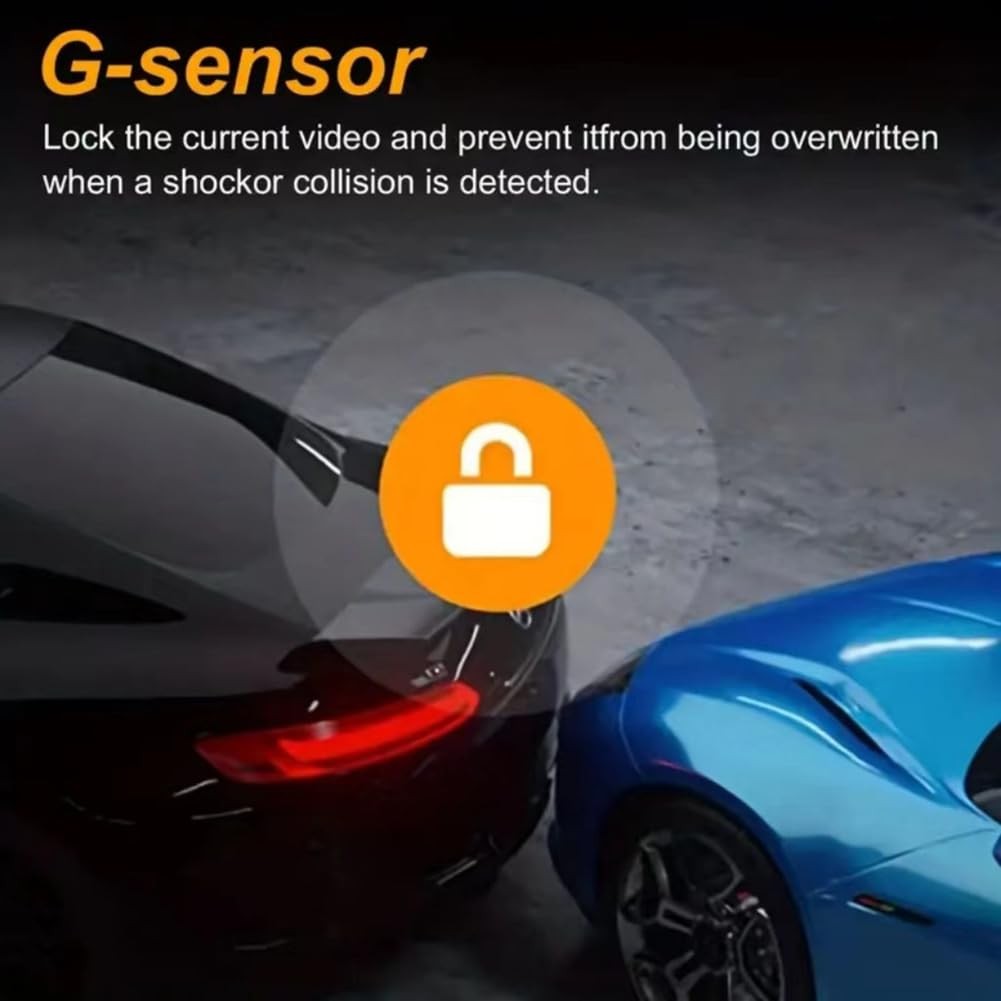 Dash Camera Front & Inside Dual Camera, 1080P DVR Dashcam Driving Recorder wi…