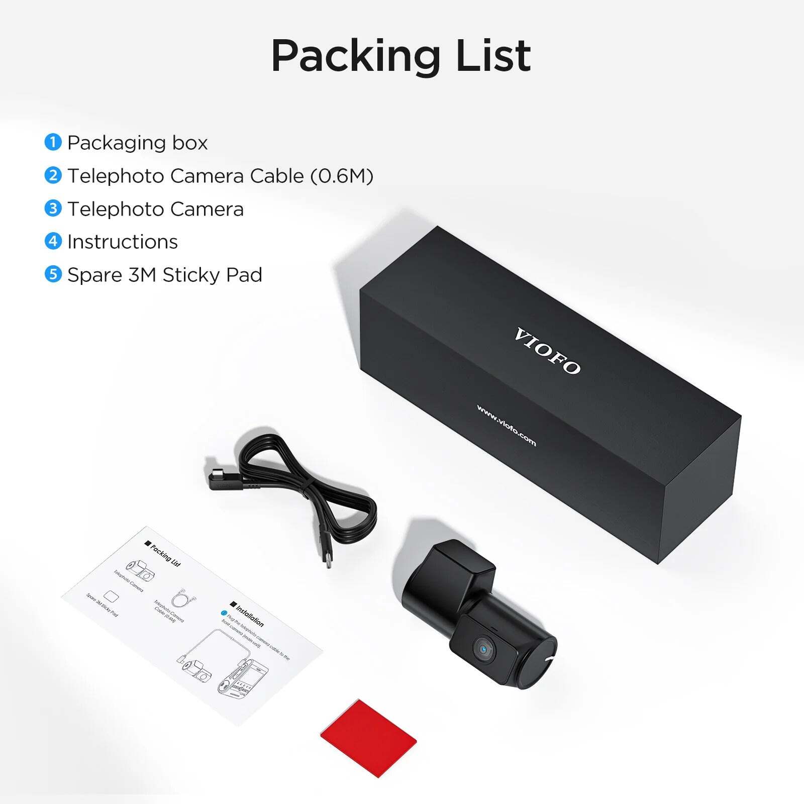 Viofo RTC300 Telephoto Camera for A229 Plus/A229 Pro