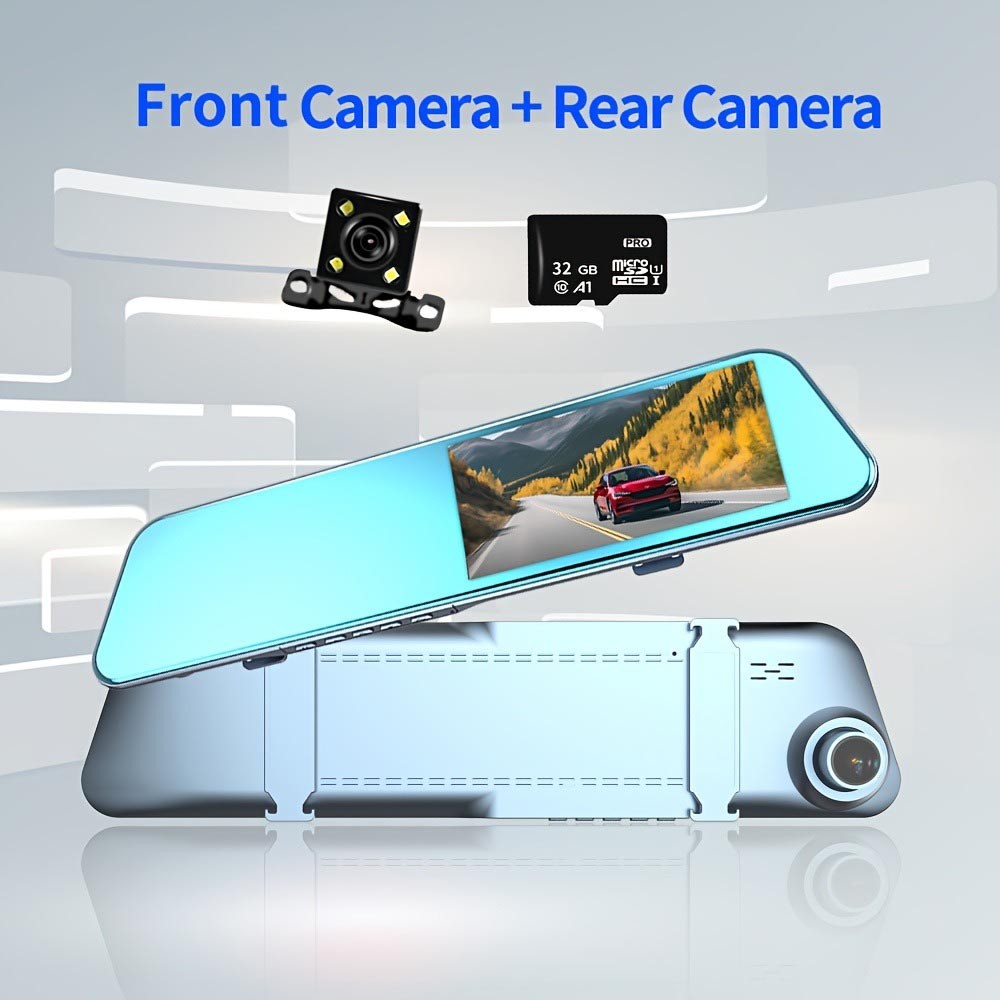 Dual-Lens High-Definition Night-Vision Front and Rear Dual-Camera 1080P Dash Cam