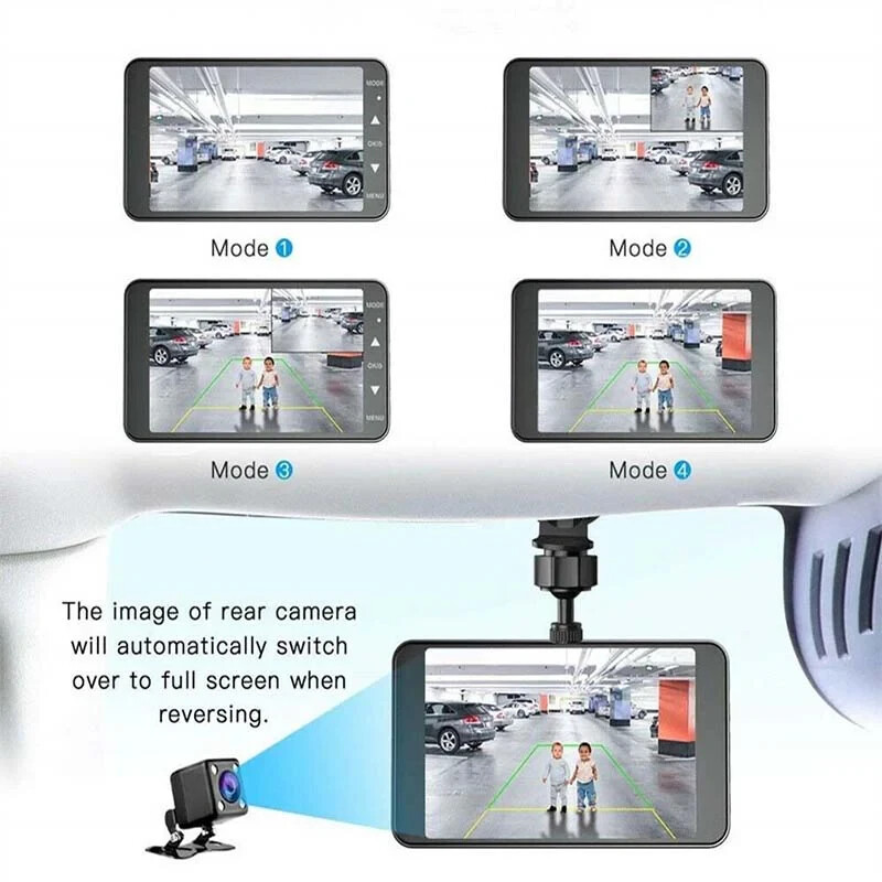 AUSHA Full HD Touch Screen Car Dual Front & Rear Touch Screen 1080P Car DualDash