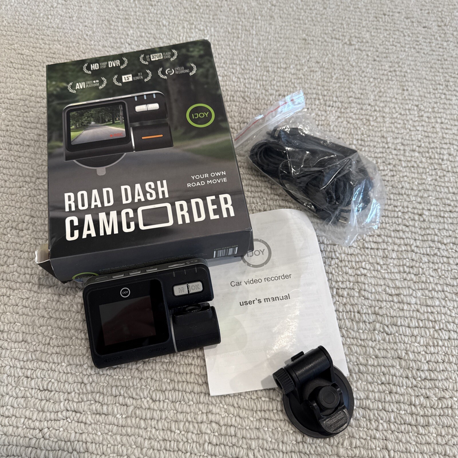 iJoy Road Dash Cam Camcorder, Your Own Road Movie, HD DVR