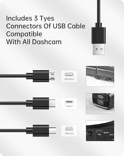 10 PIN Type B Dash Cam Power Adapter for Toyota, Lexus, Subaru – USB Cable Compa