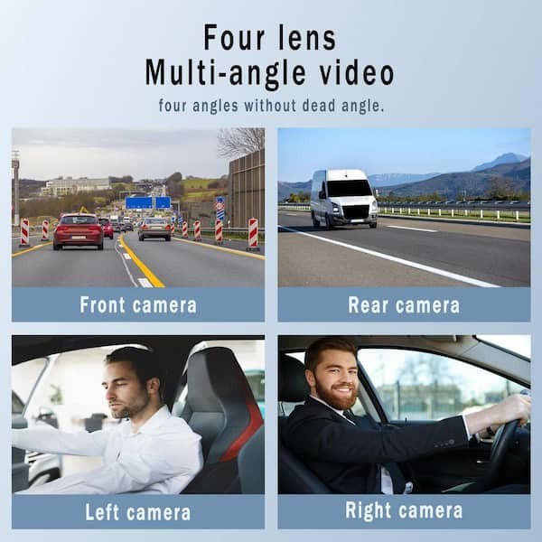WRIGHTMASTER Full HD Mirror Dashcam IR Night Vision, Loop Recording, App Control