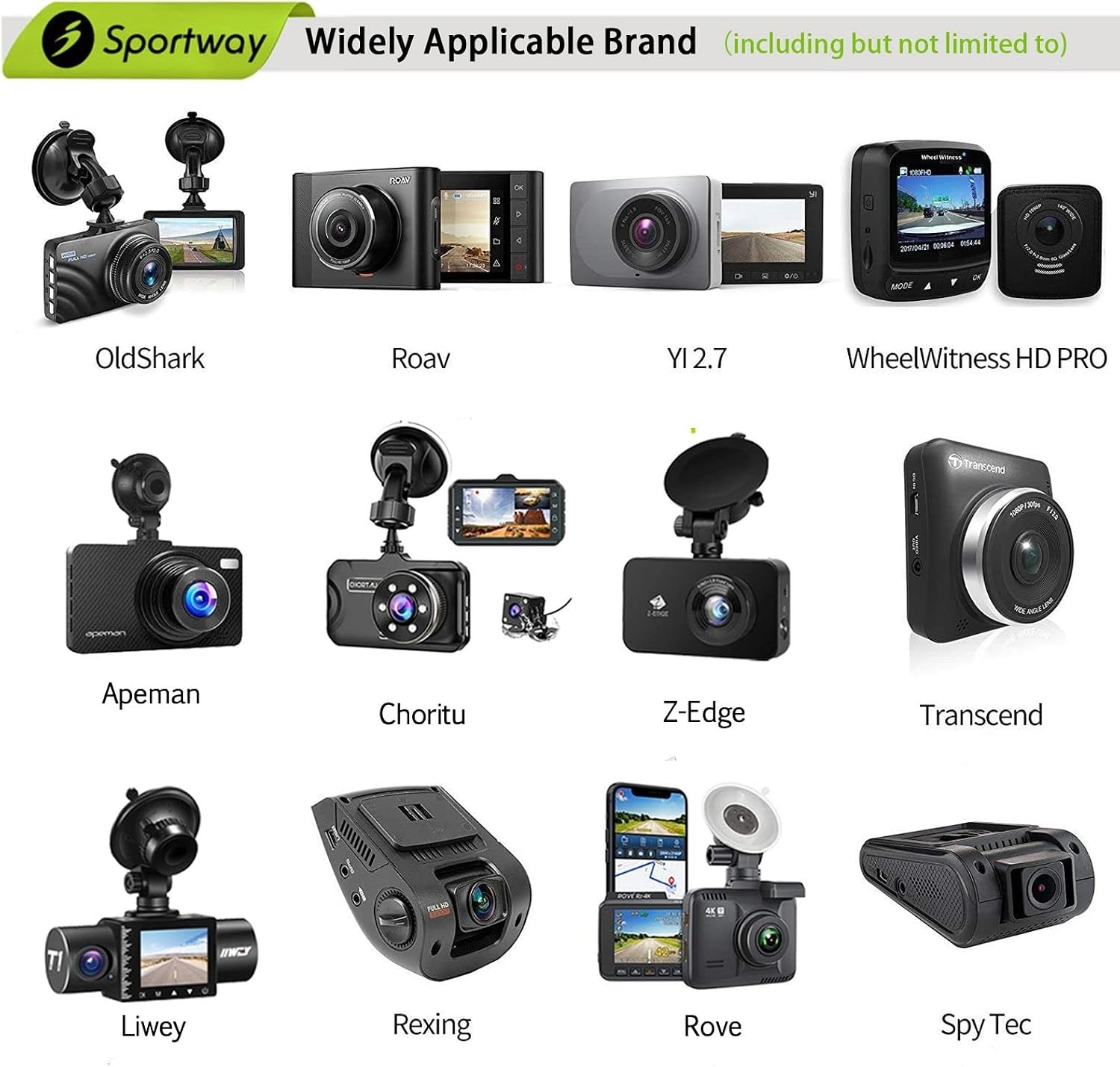 Dash Cam Mirror Mount Kit Fits Rove Apeman Chortau Roav