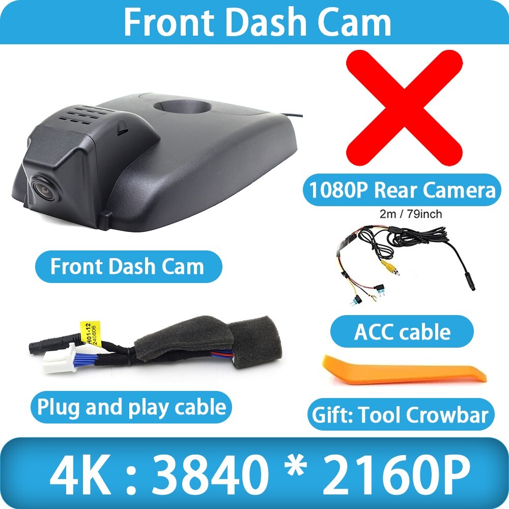 4K Wifi DVR Dash Cam Camera for Toyota Auris Corolla E210 Suzuki Swace 2018-2025