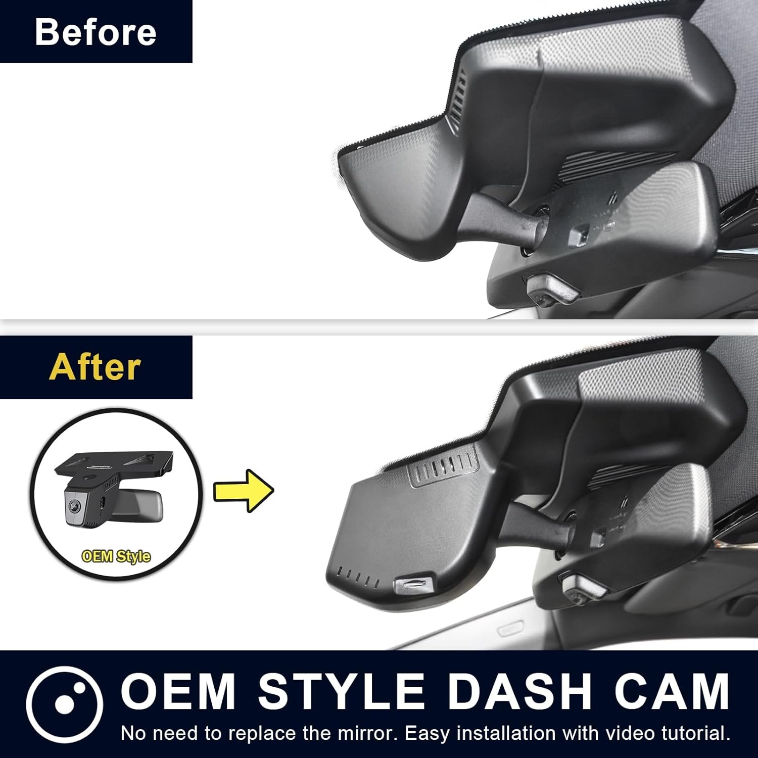 Dash Cam for BMW X1 Gen3 (U11/U12 2023–2025 XDrive28i) WiFi App Control 128GB