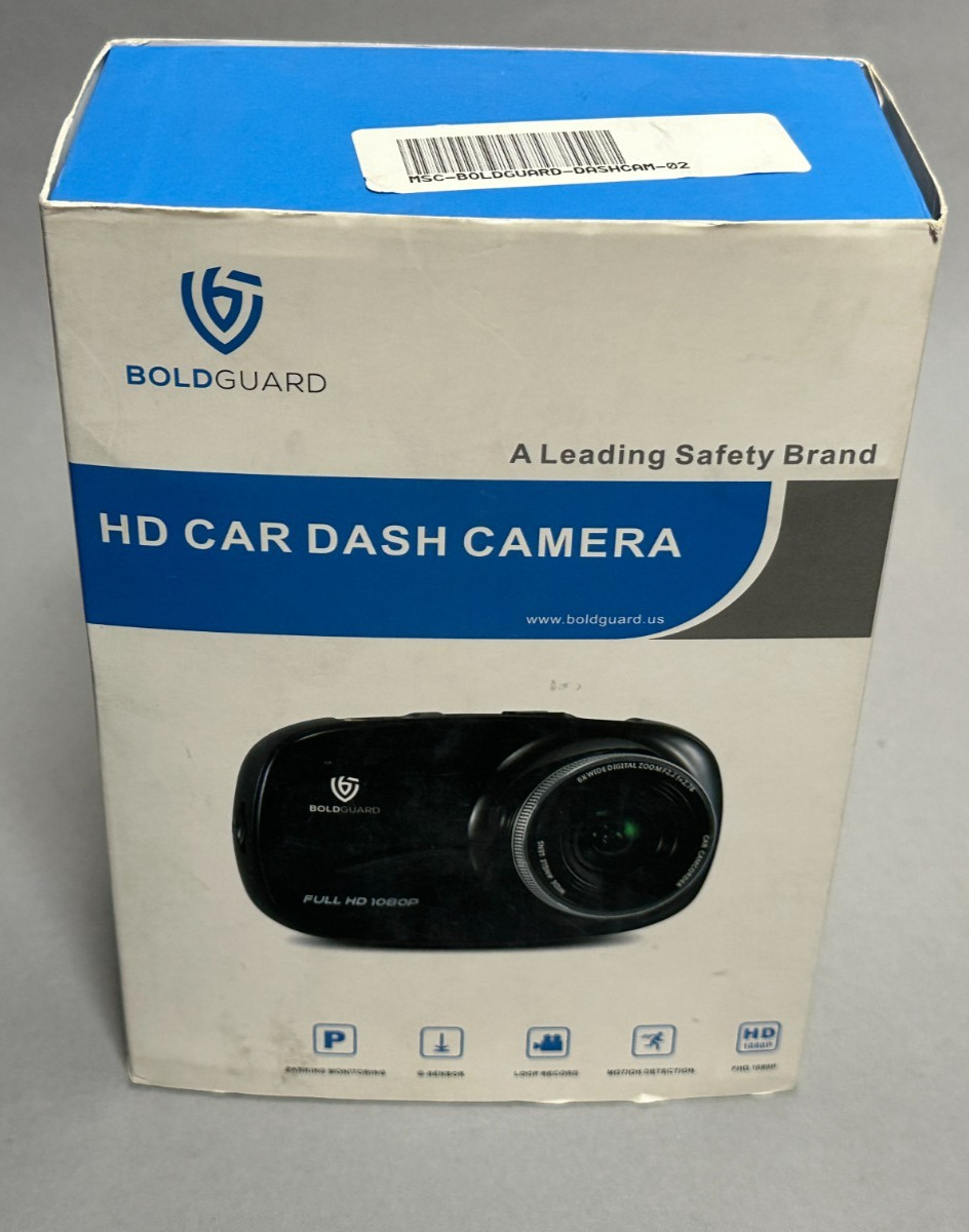 Boldguard HD Car Dash Camera FHD 1080P-30FPS Loop Recording-G Sensor Crash Lock